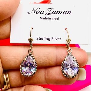 Noa Zumba Sterling Silver Teardrop Earrings
